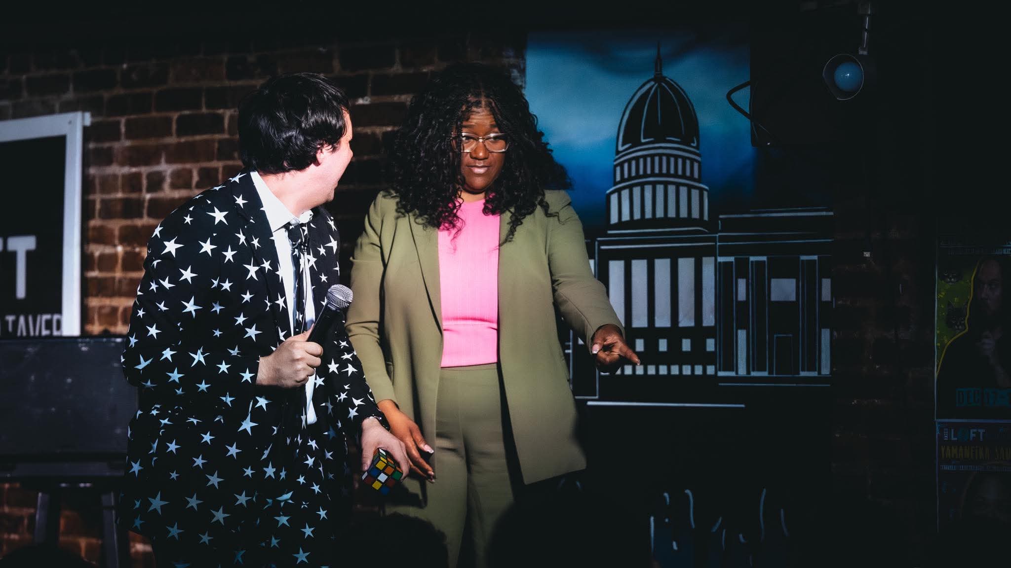 Comedy shows, plays, performances, weddings